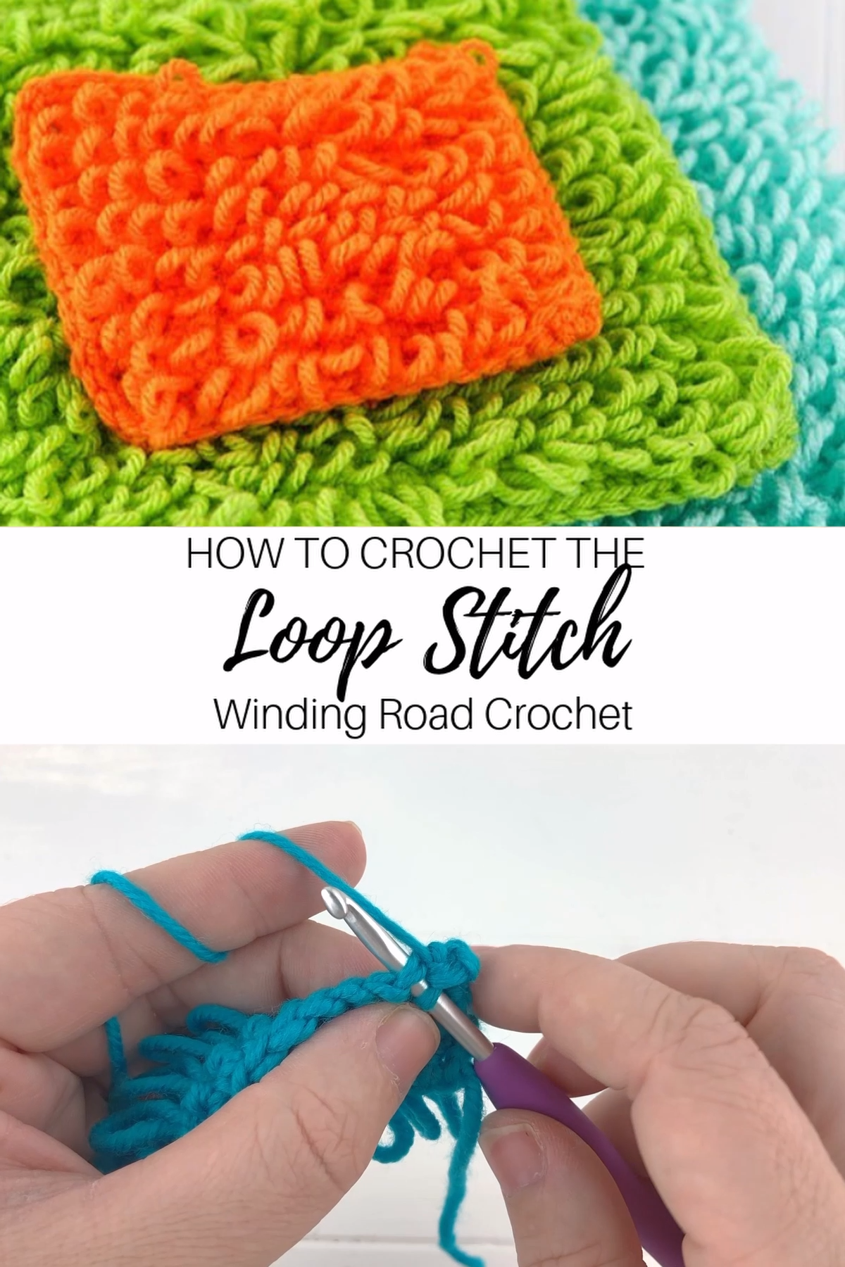 The loop stitch is a beautiful stitch that makes loops while you crochet. Use this video and photo tutorial to learn how to make this stitch. #crochetstitch #crochettutorial #crochetvideo