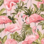 I Love Wallpaper Flamingo Wallpaper Blush Pink #designwallpaper A recent addition to I Love Wallpaper