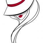 Image result for vintage fashion girls in hat vectores en pinterest
