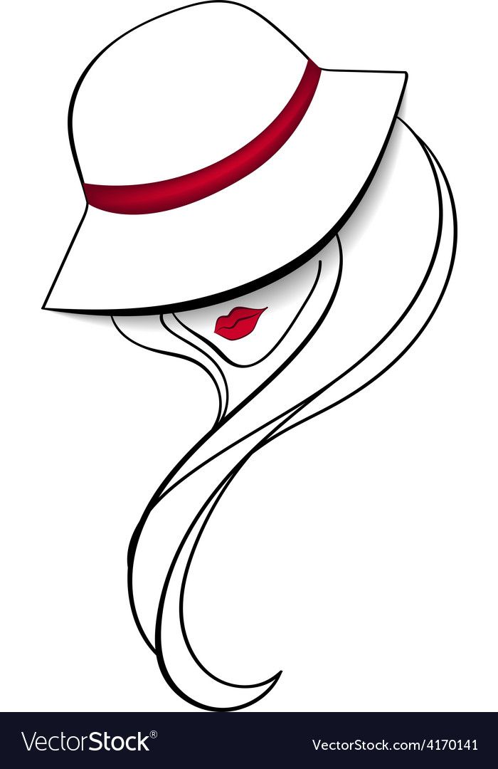 Image result for vintage fashion girls in hat vectores en pinterest