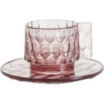 Kartell Jellies Family Kaffeetasse mit Untertasse, grün KartellKartell