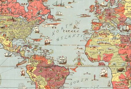 Complete a vintage living room look with these vintage map wallpaper. and installing a vintage map really helps in creating an authentic vintage style. These wallpaper designs are easily styled as well; for the perfect retro living room look, simply decorate with vintage style furniture and a few simple accessories - the vintage world map wallpaper will do the rest.