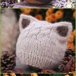 Kitty-Katzen-Hut-Strickmuster-Größen-Baby zum Erwachsenen geben frei-    Stricken Sie einfache Kätzchen oder Fox Ears Beanie bezahlt Muster - Fun Kitty Cat Hat Strickmuster    			  			-  knithat3.decordiy...-