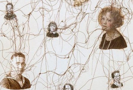 L E N S C R A T C H: Lisa Kokin: Sewn Found Photos