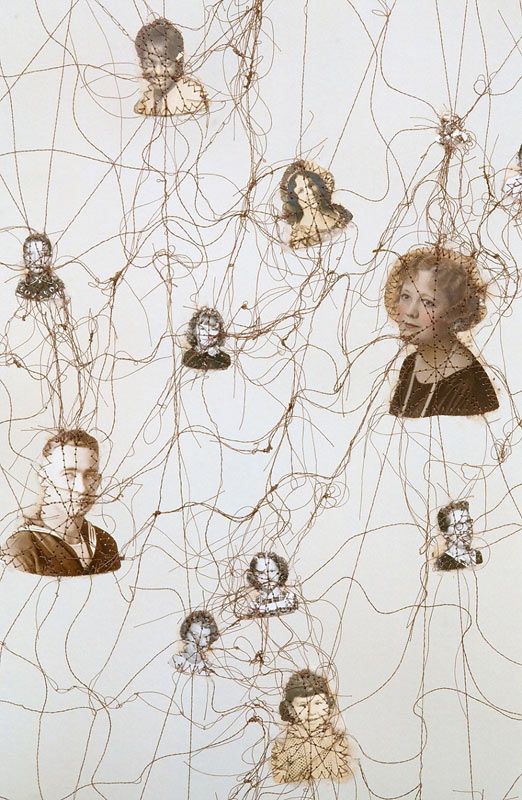 L E N S C R A T C H: Lisa Kokin: Sewn Found Photos