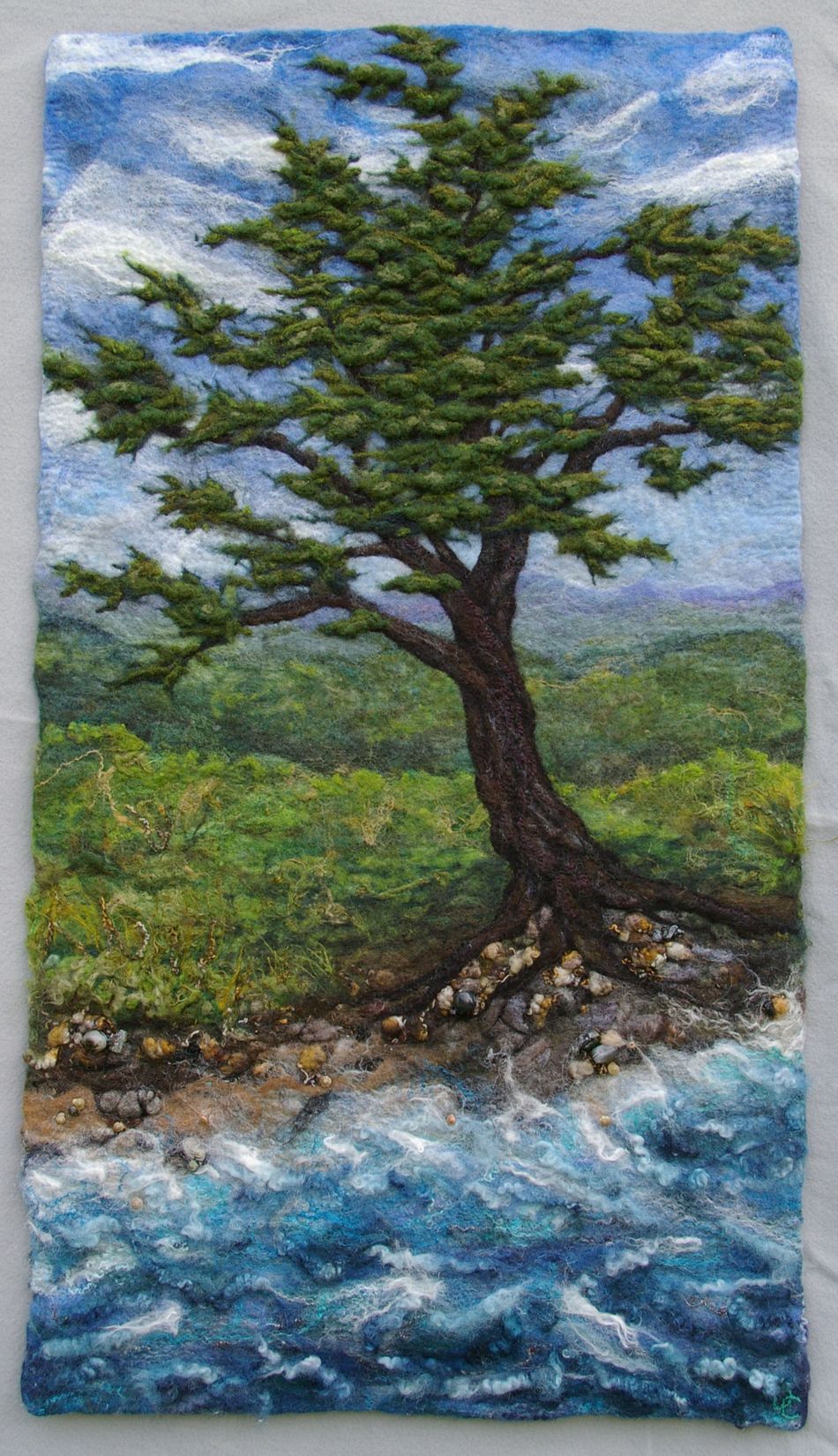 Landscape Felting, Felting Classe - Halcyon Yarn, Quality and Value for Fiber Artists