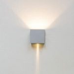 Lumini Brick 3-50 12V Wandleuchte, breit/schmal, titangrauNostrafo...