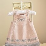 This sweet little classic Pinafore dress has absolutely no seaming! Dress bodice comes with two options, plus Charts for the hemline and Bodice. You could also knit this in plain stocking stitch, with no fair isle, which would be suitable for the Beginner