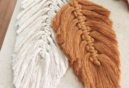 macramé basisknopen veren
