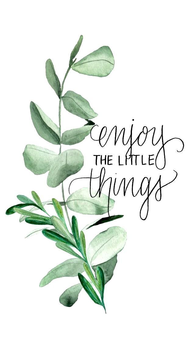 Enjoy the little things.
