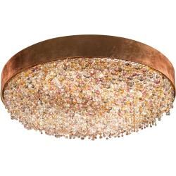 Masiero Ola Pl6 90 Led runde Deckenleuchte, weiß matt, kühle GlasvarianteNostr...