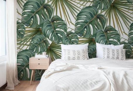 Monstera Blatt Tapeten abnehmbarer Monstera Tapete