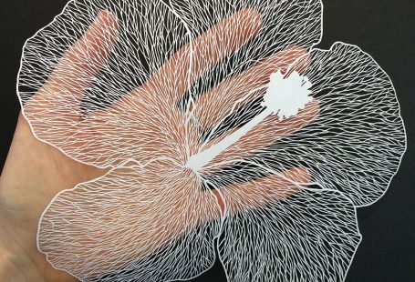 New Delicate Cut Paper Flowers by Maude White