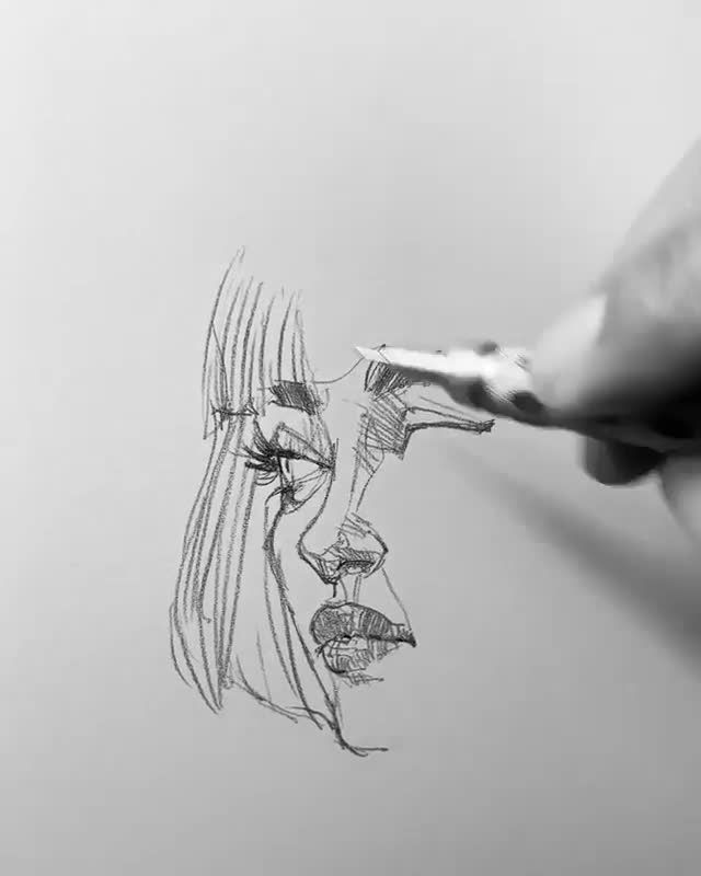 #sketch #drawings #sketchart #efrainmalo #girlsketch 