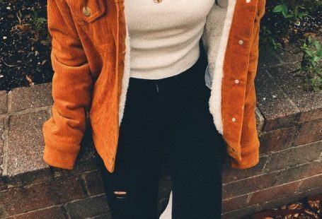 Perfecte herfstoutfit met een prachtige lamsvacht jas. Bezoek Daily Dress M ...  #Bezoek #Daily #Dress #een