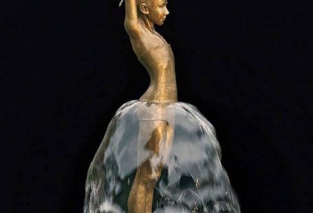 Polish Sculptor Makes Water Complete Her Bronze Fountain Sculptures