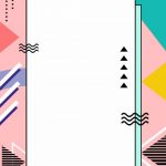 Polygonal cute wind memphis background style,advertising background,h5 background,colorful
