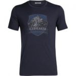 Icebreaker Tech Lite Ss Crewe Artist Herren T-Shirts blau S IcebreakerIcebreaker