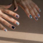 Two ways to do a rainbow manicure - each nail gets painted a wildly different color, or all five get different shades in one color family.