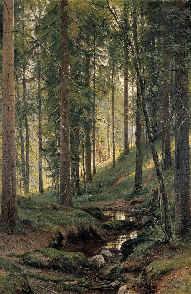 Russian artist Shishkin painting