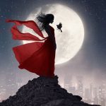 Scorpio Moon Sign Emotions ….Checkout this beautiful fantasy art by this amazing artist. #stars #moon #luna #goddess #Night