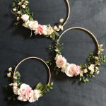 Set of 3 floral hoops Wreath Floral backdrop prop garden image 0
