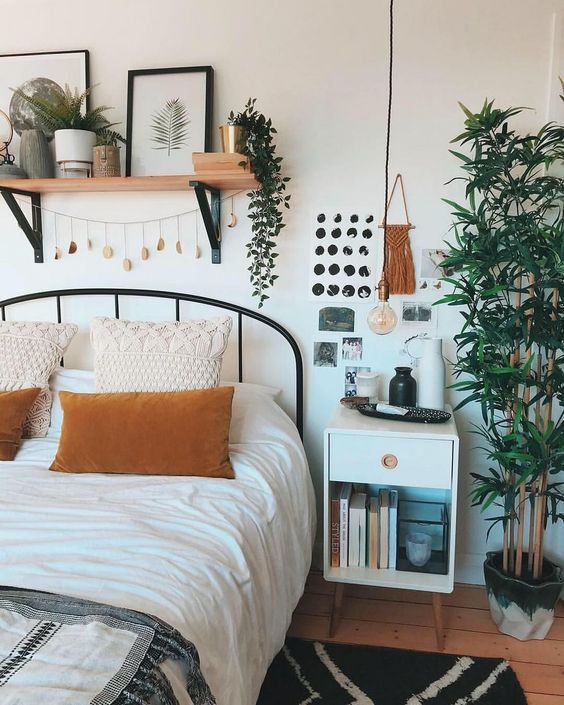 Slaapkamer ； Slaapkamerdecoratie; Kleine slaapkamer; Rust gebied; Decoratiestijl; Huis ... #Decoratiestijl #gebied #huis