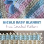Nicole Baby Blanket [Free Crochet Pattern] Beautiful blanket or bedcover for baby - free crocheting pattern