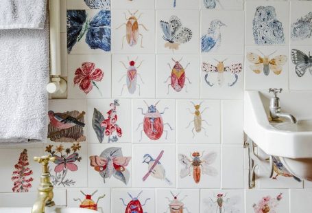 Hand-painted tiles