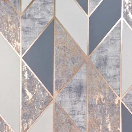 Superfresco Milan Geo Rose Gold Wallpaper 106407