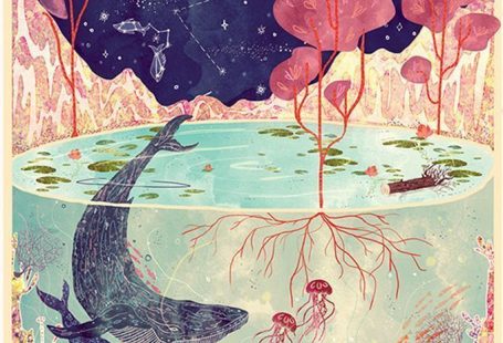 Illustrator Svabhu Kohli celebrates the splendor of the natural world with intricate works of art. The multi-layered images depict the oceans and cosmos.