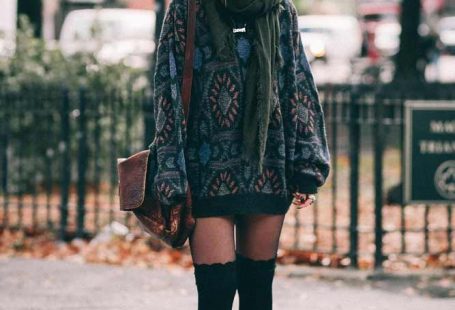 Sweater Costume with Stockings # Stockings #Sweaterdress ★ Edgy grunge type from ...,  #celebsfashion #fashion #fashionplus
