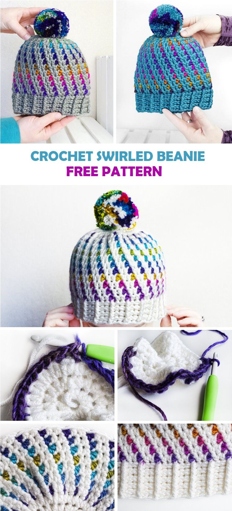 r free or purchase a PDF pattern from the blog. Learn how to crochet a beautiful swirled hat.