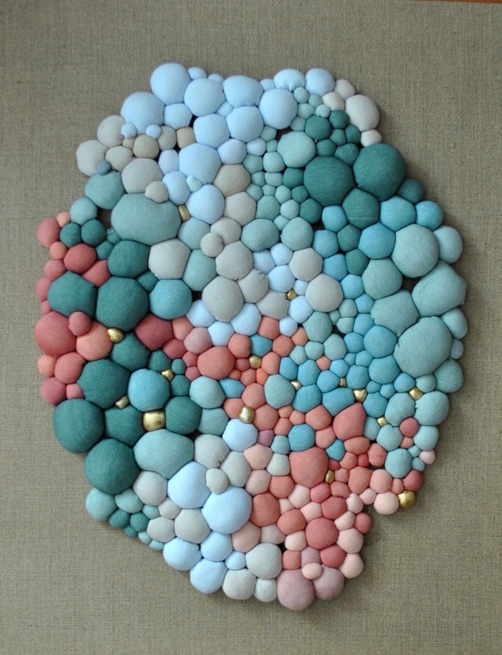 Textile Sculptures Created From Dozens of Multicolored Orbs by Serena Garcia Dalla Venezia