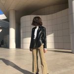 A sleek leather jacket is another great layering piece during transitional times of the season. The 7-Piece French-Girl Fall Capsule Wardrobe