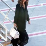 Up your layering game by wearing black on black and playing with textures. Selena Gomez styles her autumn ensemble with Dear Frances