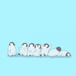 These penguins that are basically a chronological depiction of your week: