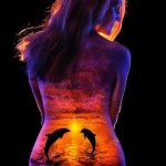 This Artist Uses The Human Body As A Canvas For His Black Light Art
