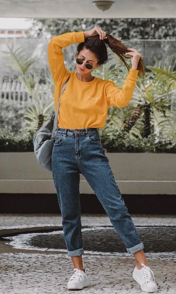 Comfy Jean Outfits #woman #fashion #fashionoutfits #fashiontrend #fashiontrendsoutfits
