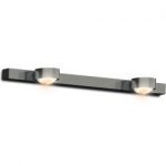 Top Light Puk Choice Mirror / Wall Wandleuchte 2 Köpfe weiß-chrom 45cm Standard-Fassung Top LightTop