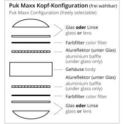 Top Light Puk Maxx Choice Eye Deckenleuchte 3 Köpfe weiß-chrom 85cm Standard-Fassung Top LightTop Li