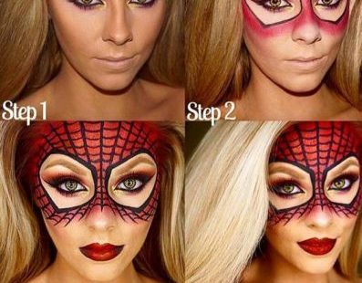 Tutorial for spider girls. 10 beautiful Halloween makeup looks! Cheetahs ..., #beautiful #girls #halloween #looks #makeup