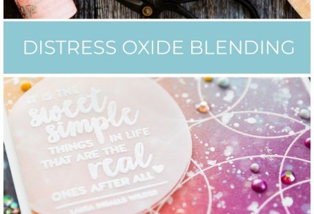 Video - tips on blending Tim Holtz Distress Oxides over a heat embossed background. Handmade card by Debby Hughes using supplies from Simon Says Stamp. Find out more here: limedoodledesign....