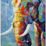 Cliquez sur l’outil « zoom » sur les 5 photos pour voir l’image en gros plan supersized. C’est une vraie main peint peinture à l’huile. Certificat d’authenticité sera inclus dans l’achat de ce tableau. Le certificat est signé par l’artiste. Titre : éléphant Type : Peint à la main