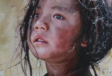 Watercolor Painter Uses Traditional Techniques to Reveal Expressive Faces of Tibet - My Modern Met
