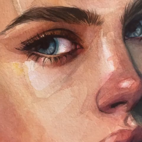 Watercolor painting by Humid Peach. Humid Peach is the name of the artist whose real name is Ksenia Kondyleva. Continue Reading and for more watercolor art → View Website#art #arts#artsy #artwork #artoftheday#watercolor 