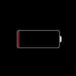 iPhone red battery icon