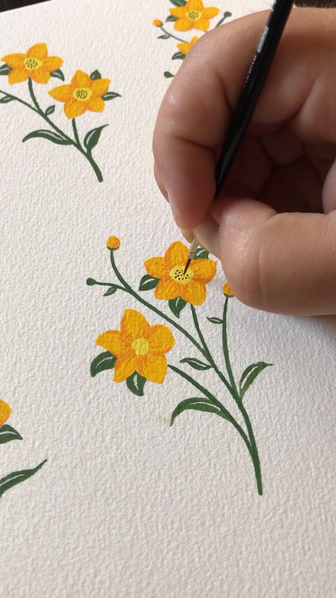 It’s so fun to let loose and gouache paint flowers. See more on my YouTube and on BoelterDesignCo.com. Gouache by Holbein. Artist is Philip Boelter.