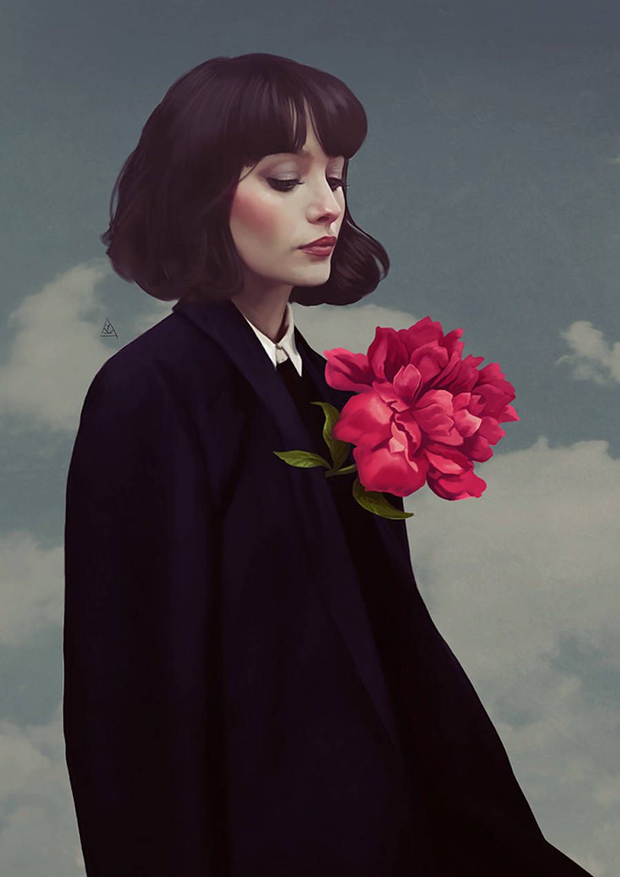 Wonderful Surrealistic Illustrations  Freelance illustrator Aykut Aydoğdu is a Turkish artist who manages to create with digital tools and wonderful skills to imagine surreal compositions. With his Be There series he questions our nature by playing with colors silhouettes and shapes. Incredible work from this artist from Istanbul to discover in the article.          #xemtvhay