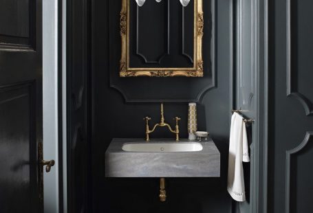 design handwaschbecken badezimmer barock stil modern grau gold #badezimmer #bathroom #ideas